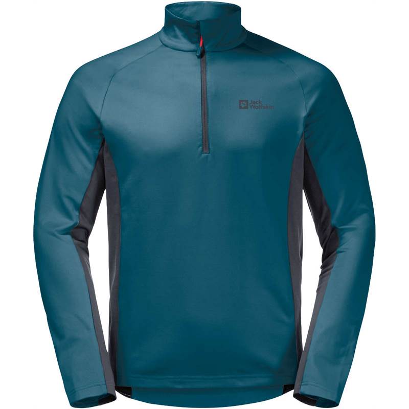 Jack Wolfskin Mens Morobbia Half-Zip T-Shirt-1